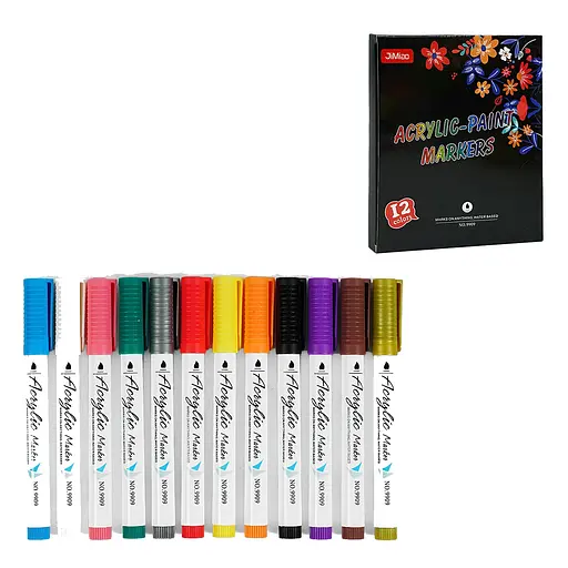 Акриловые маркеры C 65265 12шт в коробке (6900067652652) - фото 2