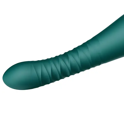 Вібратор Zalo King Vibrating Thruster 30.2 см зелений - фото 5