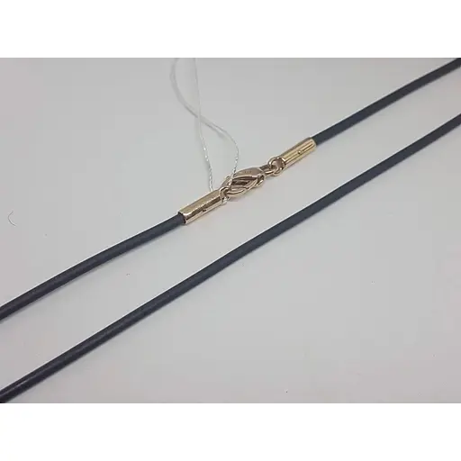 Ювелірний шнурок Родинні коштовності з каучуку з золотими вставками. 1510299 55 - фото 2