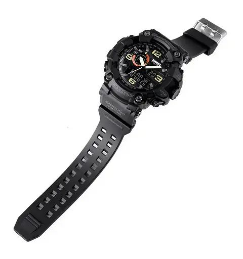 Чоловічий наручний годинник Skmei 1520 Чорний - фото 3