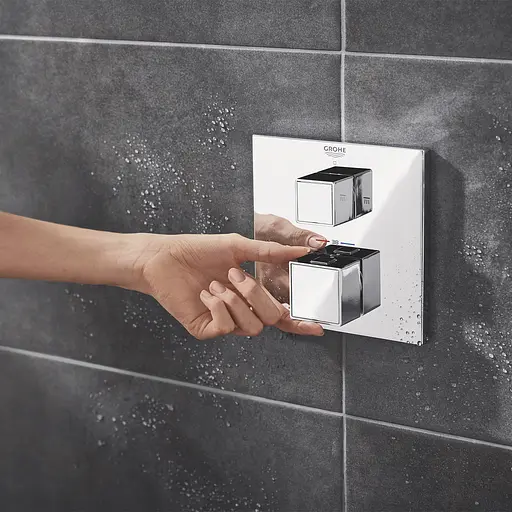Душова система прихованого монтажу Grohe QuickFix Precision Cube Vitalio Rain Mono 310 Cube 34879000, Хром - фото 5