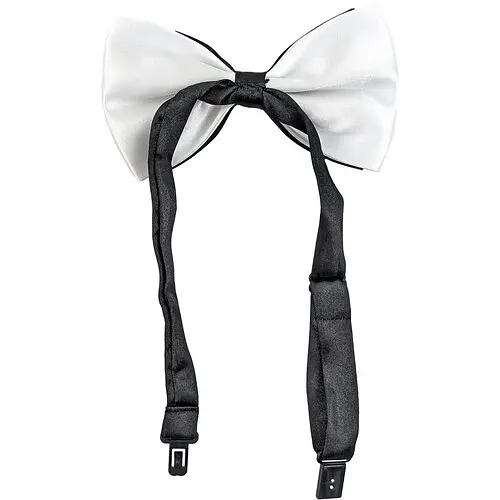 Краватка-метелик Класика чорно-білий - фото 2