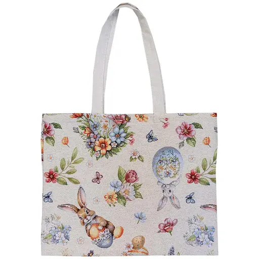 Сумка-шоппер гобеленова Прованс Суцвіття 41х40 см (44378) - фото 1