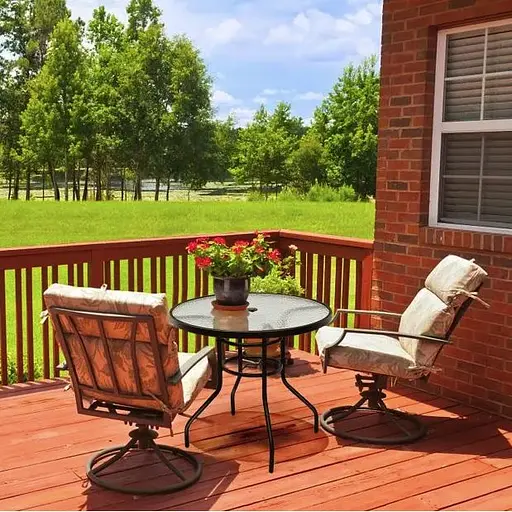 Садовий стіл Costway Acapulco з місцем для парасолі - фото 6