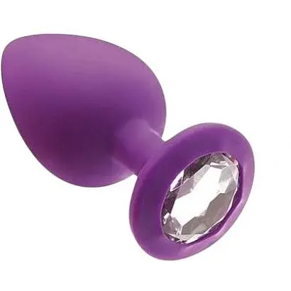 Анальна пробка з кристалом Mai Attraction Toys №48 Purple