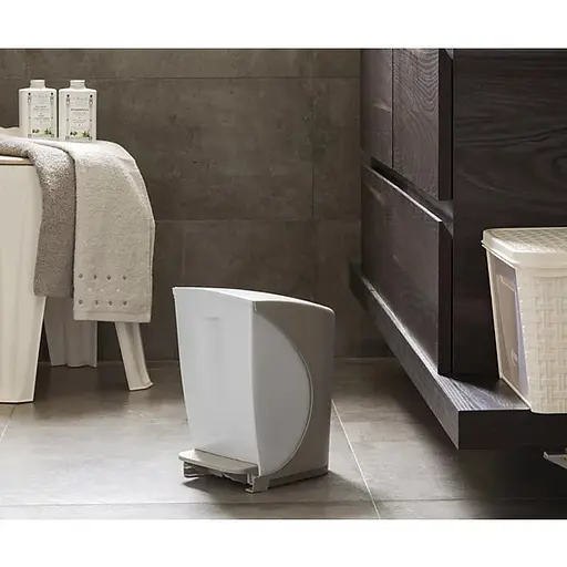 Контейнер для мусора Bauletto, 19x25x30,6h, 6,5л бело-бежевый - фото 3