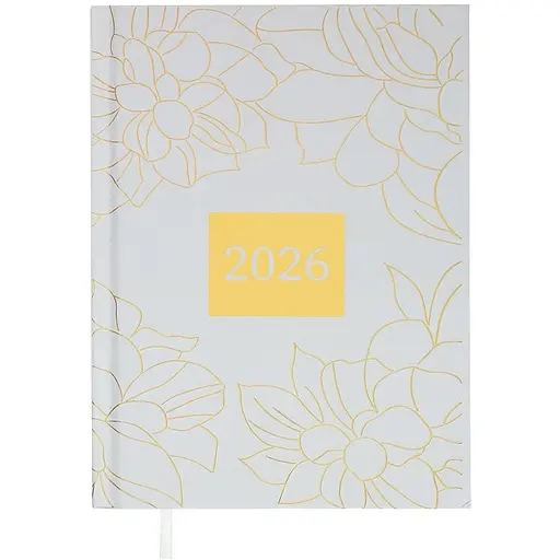 Ежедневник датированный Buromax Fantastic 2026 полиграфический A5 белый (BM.21161-12)