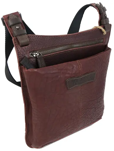 Кожаная мужская сумка Mykhail Ikhtyar 24х26х3 см sum0023013 - фото 3