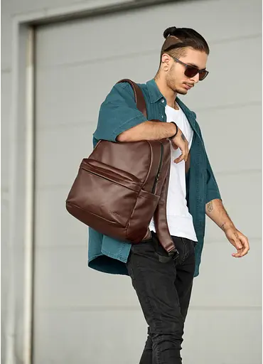 Чоловічий рюкзак Sambag ZARD LST шоколадний 46 х 28 х 13 см (25018020m) - фото 3