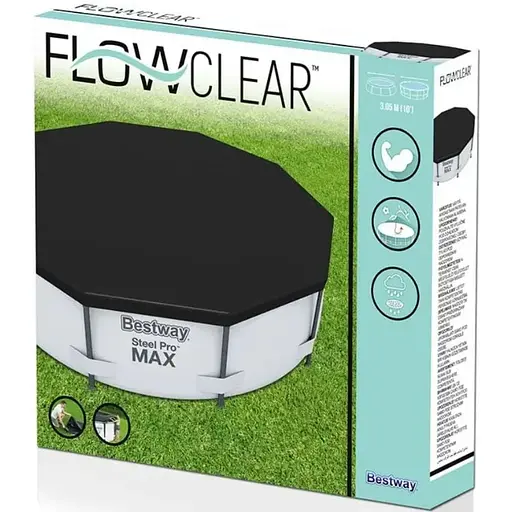 Тент Bestway 58037 366 см защитное покрытие чехол для бассейна - фото 1