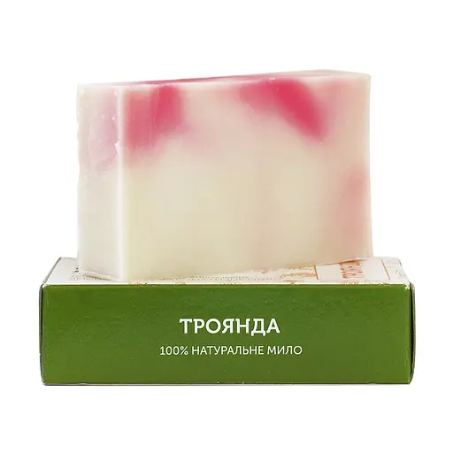 Мило туалетне натуральне ручної роботи Троянда ЯКА 75 г - фото 1