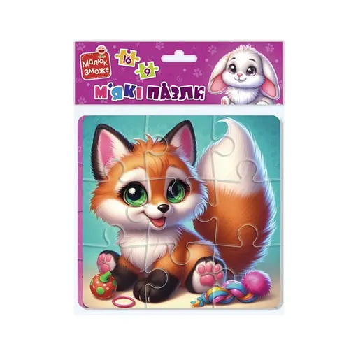 Детский мягкий пазл Зайчик и лисичка VT1102-35, 25 элементов