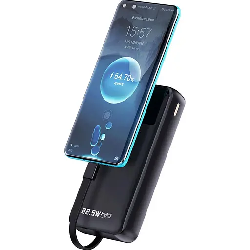 Павербанк Dudao Black 20 000 mAh / 22.5 Вт (6977196682430) - фото 7