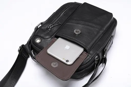 Чоловіча шкіряна сумка Vintage 17х21х5 см sum0013956 - фото 4