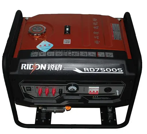 Бензиновий генератор EF Power 6,0/6,5 кВт, одно/трифазний, ручний запуск (RD7500S) - фото 2