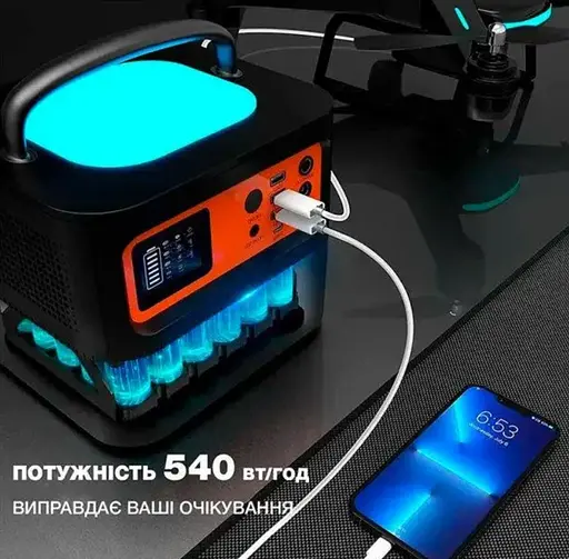 Портативна зарядна станція TIG FOX Portable Power Station T500 540Wh - фото 5