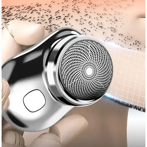 Акумуляторна міні бритва Ckeyin 10P електробритва бездротова роторна, для чоловіків, дорожня - фото 3