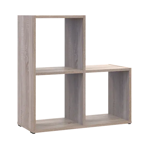 Стеллаж Doros Степь 2х2 Дуб сонома открытый 69х28.8х71.4 (41516155) - фото 7