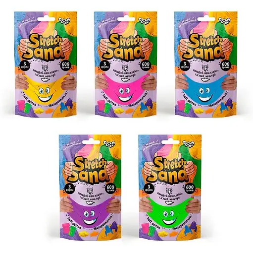 Креативна творчість Stretch Sand, пакет, 600 г (українською), Danko Toys - фото 2
