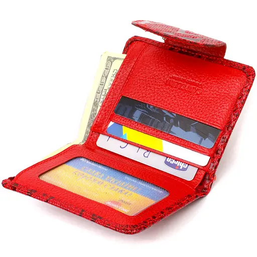 Жіночий шкіряний гаманець Canpellini 9х11.7х1 см acs0025501 - фото 5