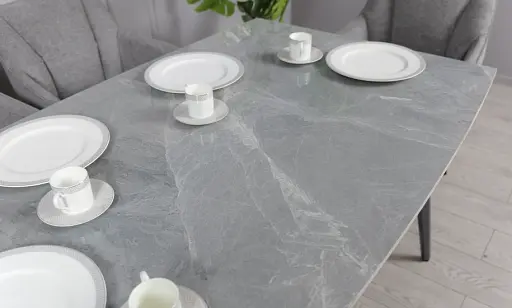 Стол Люкс серый глянец 1200/1800х800х760 серые ноги - фото 11