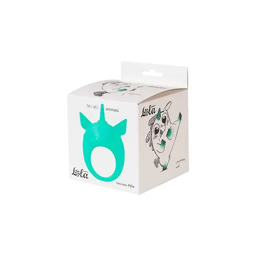 Ерекційне кільце Lola Games MiMi Animals Unicorn Alfie 8.5 см (зелений) - фото 3