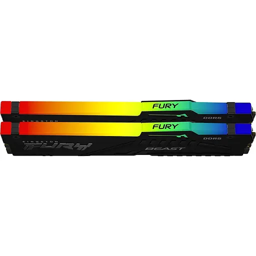 Модуль памяти DDR5 Kingston Fury Beast RGB 2x8GB 5200MHz Black (KF552C40BBAK2-16) [148751] - фото 4