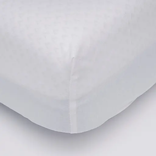 Простирадло на резинці Moon&Star White Glow Бязь Gold Люкс 180х190х25 см - фото 1