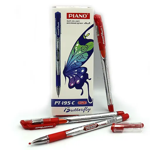 Набор ручек, масляная, красная, 195-