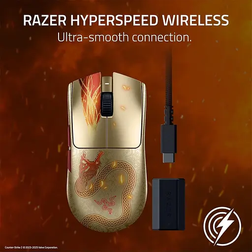 Мышь Razer Viper V3 Pro Wireless Counter-Strike 2 Edition (RZ01-05120800-R3M1) - фото 7