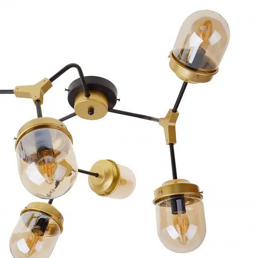 Люстра Brille стельова сучасна Е14 40W G (BL-804C/6) - фото 2