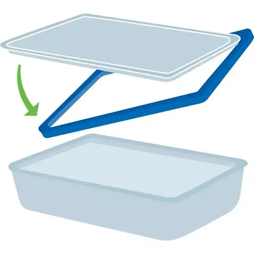 Форма Pyrex Pure Glass прямокутна з кришкою 22x17x7 см 1.5 л  (242A000/8045) - фото 3
