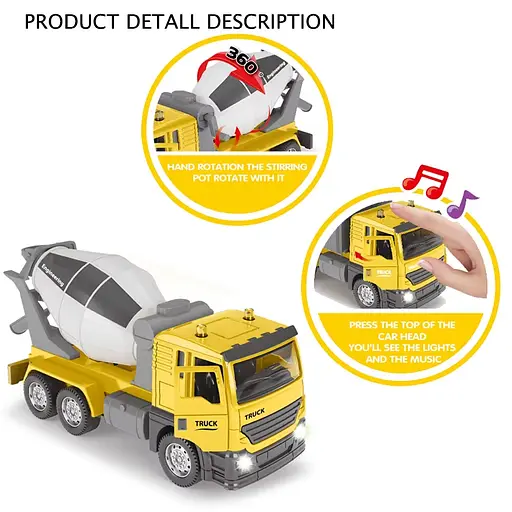 Спецтехника металлическая, CLM21K, световые, звуковые эффекты (В ассортименте) - фото 2