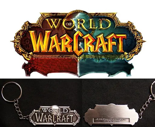 Брелок World of Warcraft Logo Варкрафт серебро.264 - фото 5