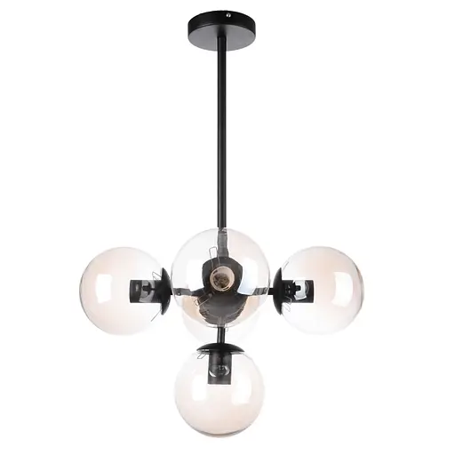 Люстра молекула Brille E27 40W BK (BL-265S/5)