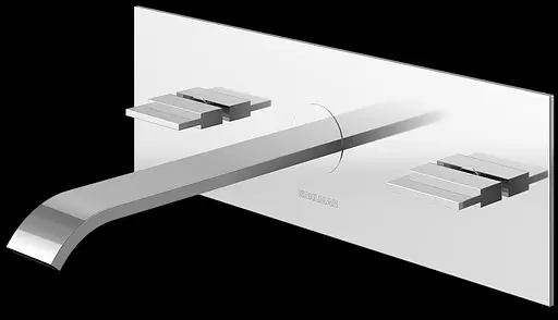 Смеситель для умывальника Kohlman Axis chrome + BOX скрытого монтажа QW198N Хром - фото 3