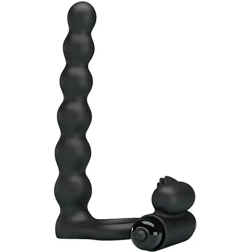 Насадка на пенис с вибрацией и эрекционным кольцом Pretty Love Hercules Penis Sheath III 15.3 см черный