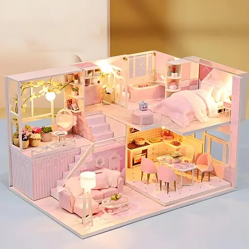 3D конструктор Румбокс Ляльковий будиночок Sweet Story своїми руками, світлові ефекти - фото 4