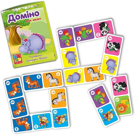 Развивающая игра Vladi Toys. Домино. Зоопарк (VT2100-07) - фото 3