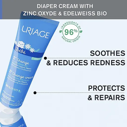 Захисний крем Uriage Bebe Prevention And Care of Nappy Rash для зони підгузків 100 мл - фото 6