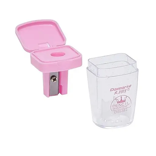 Точилка для карандашей DAIMARSE DMS-082(Pink) с контейнером