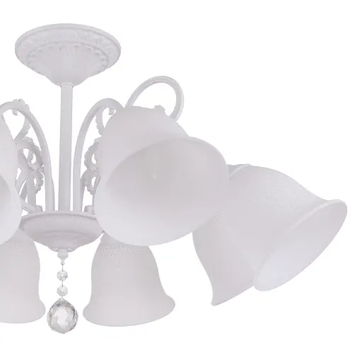 Люстра стельова Brille в спальню E27 60W WH (LK-686C/8) - фото 4