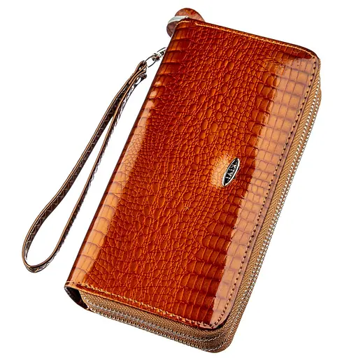 Женский кожаный кошелек Kivi 9х19х4 см acs0015462 - фото 1