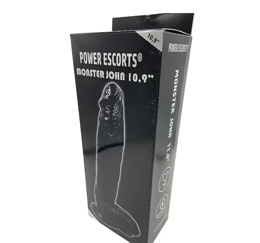 Фалоімітатор Power Escorts Monster John 11.8" 30 см (чорний) - фото 6