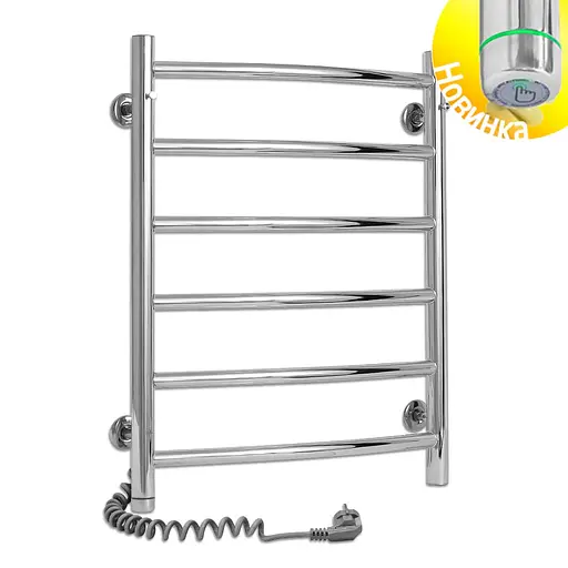 Электрический полотенцесушитель Laris Классик П6 450x600 Е сенсор S3 левый 73207723, Хром, Левое, Электронный - фото 2