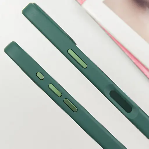 Чохол Epik TPU Bonbon Metal Style with MagSafe для Apple iPhone 16, 6.1 Зелений/Pine green - фото 4