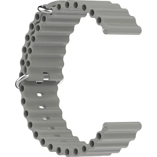 Универсальный ремешок для смарт-часов DK Ocean Band 22 mm Grey [136592] - фото 2