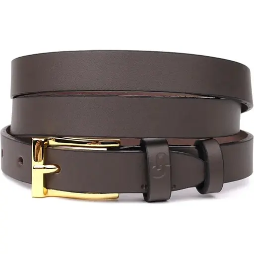 Ремінь шкіряний Grande Pelle для жінок 120х2 см елегантний вузький acs0029637 - фото 1