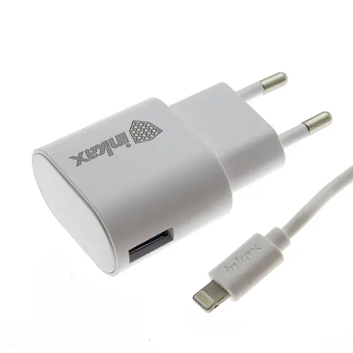 Мережевий зарядний пристрій Inkax CD-08 1A 1USB / Lightning - фото 2