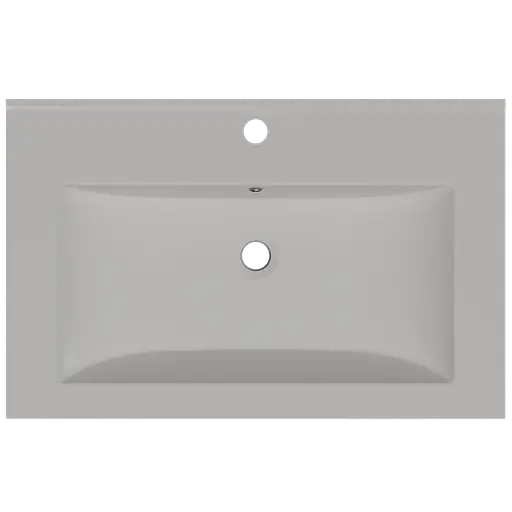 Раковина матова врізна Amidicon Cosmo 70 700x450 з литого каменю Cosmopolite_70_MAT, Білий матовий - фото 4